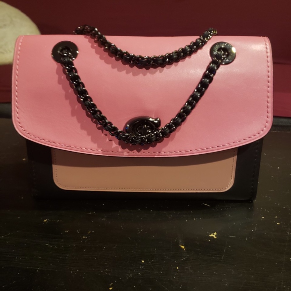 Coach "Parker" Leather Shoulder Bag - worn once